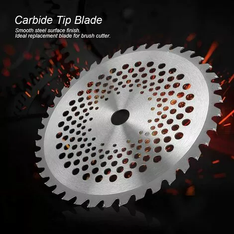 GRID COOL Lame De Débroussailleuse Lames De Scie à Bois De 40 Dents 1'' Diamètre De L'alésage 10'' Lames à Pointe En Carbure Pour L'herbe De Jardin 1,5 X 255 X 25,4mm 6 GRID COOL Lame De Débroussailleuse Lames De Scie à Bois De 40 Dents 1'' Diamètre De L'alésage 10'' Lames à Pointe En Carbure Pour L'herbe De Jardin 1,5 X 255 X 25,4mm – Image 4