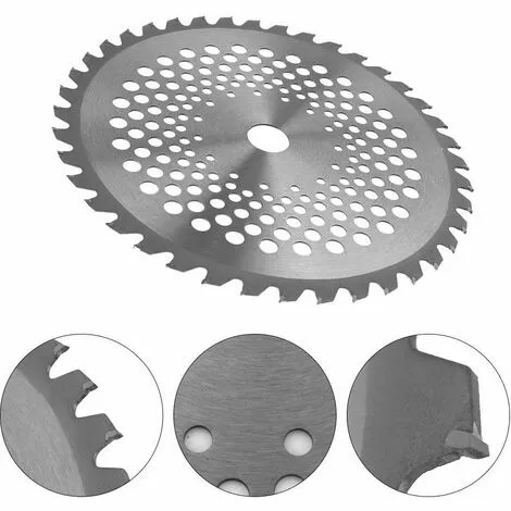 GRID COOL Lame De Débroussailleuse Lames De Scie à Bois De 40 Dents 1'' Diamètre De L'alésage 10'' Lames à Pointe En Carbure Pour L'herbe De Jardin 1,5 X 255 X 25,4mm 7 GRID COOL Lame De Débroussailleuse Lames De Scie à Bois De 40 Dents 1'' Diamètre De L'alésage 10'' Lames à Pointe En Carbure Pour L'herbe De Jardin 1,5 X 255 X 25,4mm – Image 5