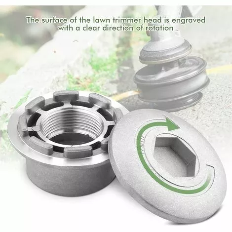 GRID COOL Tete Debroussailleuse Universelle, Tete Debroussailleuse 4 Fils, Aluminium Tete Fil Débroussailleuse Accessoire De Débroussailleuse Pour Tondeuse à Gazon, 72 X 44.5 Mm 7 GRID COOL Tete Debroussailleuse Universelle, Tete Debroussailleuse 4 Fils, Aluminium Tete Fil Débroussailleuse Accessoire De Débroussailleuse Pour Tondeuse à Gazon, 72 X 44.5 Mm – Image 5