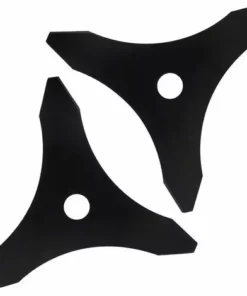 OCXIN Couteau Débroussailleuse Couteau à Fourré Avec 3 Couteaux 25,5 Cm, Support 2,54 Cm Couteau à Herbe Taille-bordures Ø 255 Mm Couteau à Herbe Pour Taille-bordures, Robuste Et Utilisable Longtemps