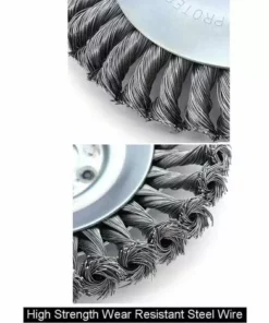 FLETéçA Brosse à Désherber Brosse à Désherber, Brosse à Désherber Rotative De 6 Pouces Brosse Conique Tressée En Fil D'acier Avec Disque De Torsion, Diamètre 150 Mm, Alésage 25,4 Mm (6 Pouces) 10 FLETéçA Brosse à Désherber Brosse à Désherber, Brosse à Désherber Rotative De 6 Pouces Brosse Conique Tressée En Fil D'acier Avec Disque De Torsion, Diamètre 150 Mm, Alésage 25,4 Mm (6 Pouces) -Débroussailleuse Soldes Magasin 66961135 4