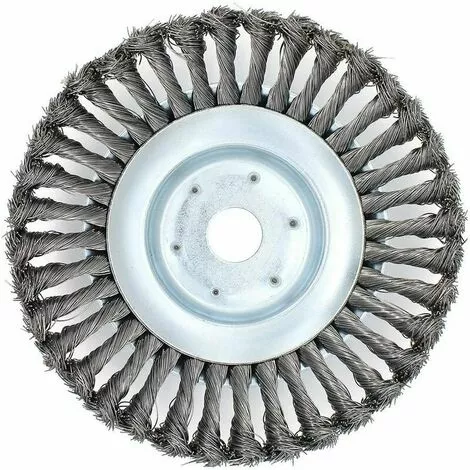 FLETéçA Brosse à Désherber Brosse à Désherber, 8 Pouces Brosse Rotative à Désherber, Disque De Torsion, Brosse Conique Tressée En Fil D'acier, Diamètre 200 Mm, Alésage 25,4 Mm (8 Pouces) 3 FLETéçA Brosse à Désherber Brosse à Désherber, 8 Pouces Brosse Rotative à Désherber, Disque De Torsion, Brosse Conique Tressée En Fil D'acier, Diamètre 200 Mm, Alésage 25,4 Mm (8 Pouces)