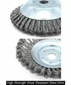 FLETéçA Brosse à Désherber Brosse à Désherber, 8 Pouces Brosse Rotative à Désherber, Disque De Torsion, Brosse Conique Tressée En Fil D'acier, Diamètre 200 Mm, Alésage 25,4 Mm (8 Pouces) 10 FLETéçA Brosse à Désherber Brosse à Désherber, 8 Pouces Brosse Rotative à Désherber, Disque De Torsion, Brosse Conique Tressée En Fil D'acier, Diamètre 200 Mm, Alésage 25,4 Mm (8 Pouces) -Débroussailleuse Soldes Magasin 66962458 4