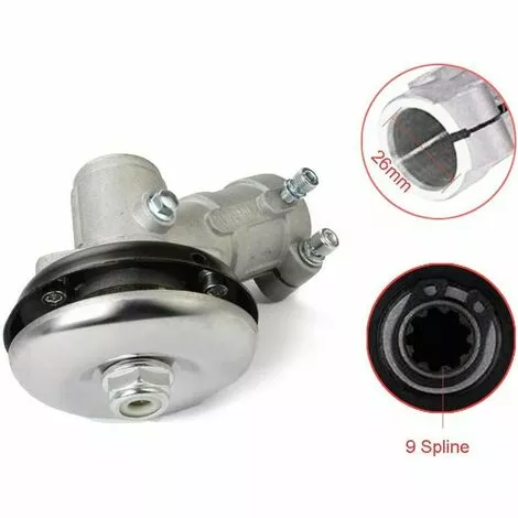 FLETéçA Tête D'engrenage Angulaire De Tondeuse à Gazon à Engrenages De Débroussailleuse Pour Pièces De Tondeuse à Gazon De Débroussailleuse Accessoires Outils De Jardin (26mm, 9 Dents) 4 FLETéçA Tête D'engrenage Angulaire De Tondeuse à Gazon à Engrenages De Débroussailleuse Pour Pièces De Tondeuse à Gazon De Débroussailleuse Accessoires Outils De Jardin (26mm, 9 Dents) – Image 2