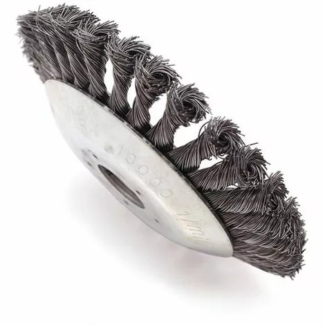 KAEJYIUT Tête De Débroussailleuse Conique En Fil De Fer Noué Pour Tondeuse à Gazon - Plateau De Désherbage En Métal Pour Débroussailleuse (Diamètre Extérieur150mm, Trou Intérieur 25mm) 3 KAEJYIUT Tête De Débroussailleuse Conique En Fil De Fer Noué Pour Tondeuse à Gazon - Plateau De Désherbage En Métal Pour Débroussailleuse (Diamètre Extérieur150mm, Trou Intérieur 25mm)