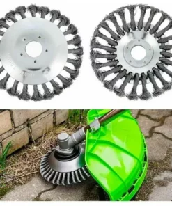 KAEJYIUT Tête De Débroussailleuse Conique En Fil De Fer Noué Pour Tondeuse à Gazon - Plateau De Désherbage En Métal Pour Débroussailleuse (Diamètre Extérieur150mm, Trou Intérieur 25mm) 10 KAEJYIUT Tête De Débroussailleuse Conique En Fil De Fer Noué Pour Tondeuse à Gazon - Plateau De Désherbage En Métal Pour Débroussailleuse (Diamètre Extérieur150mm, Trou Intérieur 25mm) -Débroussailleuse Soldes Magasin 66997163 4