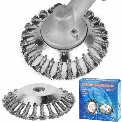 OCXIN 2 Pièces Débroussailleuse Contre Les Mauvaises Herbes, Brosse Ronde Pour 150 Diamètre De Sol, Brosse Contre Les Mauvaises Herbes Pour Débroussailleuse Coupe-herbe Jardin Brique Route Pavage Enlèvement De L'herbe, Alésage 25,4 Mm 3 OCXIN 2 Pièces Débroussailleuse Contre Les Mauvaises Herbes, Brosse Ronde Pour 150 Diamètre De Sol, Brosse Contre Les Mauvaises Herbes Pour Débroussailleuse Coupe-herbe Jardin Brique Route Pavage Enlèvement De L'herbe, Alésage 25,4 Mm