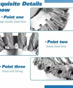 OCXIN 2 Pièces Débroussailleuse Contre Les Mauvaises Herbes, Brosse Ronde Pour 150 Diamètre De Sol, Brosse Contre Les Mauvaises Herbes Pour Débroussailleuse Coupe-herbe Jardin Brique Route Pavage Enlèvement De L'herbe, Alésage 25,4 Mm 11 OCXIN 2 Pièces Débroussailleuse Contre Les Mauvaises Herbes, Brosse Ronde Pour 150 Diamètre De Sol, Brosse Contre Les Mauvaises Herbes Pour Débroussailleuse Coupe-herbe Jardin Brique Route Pavage Enlèvement De L'herbe, Alésage 25,4 Mm -Débroussailleuse Soldes Magasin 66998461 5