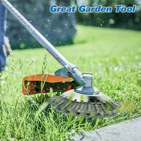OCXIN Débroussailleuse De Désherbage, Brosse Ronde Pour Diamètre De Sol De 150 Mm, Brosse De Désherbage Pour Débroussailleuse Coupe-herbe De Jardin En Brique, élimination De L'herbe, Alésage De 25,4 Mm 4 OCXIN Débroussailleuse De Désherbage, Brosse Ronde Pour Diamètre De Sol De 150 Mm, Brosse De Désherbage Pour Débroussailleuse Coupe-herbe De Jardin En Brique, élimination De L'herbe, Alésage De 25,4 Mm – Image 2