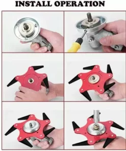 FVO Tête De Coupe Extérieure Lame De Débroussailleuse 65Mn Accessoires De Tête De Tondeuse À Gazon 6 Remplacement De La Tondeuse De Rasoir En Acier Avec Affûteuse De Lame (Kits D'Adaptateur Non Inclus) 11 FVO Tête De Coupe Extérieure Lame De Débroussailleuse 65Mn Accessoires De Tête De Tondeuse À Gazon 6 Remplacement De La Tondeuse De Rasoir En Acier Avec Affûteuse De Lame (Kits D'Adaptateur Non Inclus) -Débroussailleuse Soldes Magasin 66999054 5