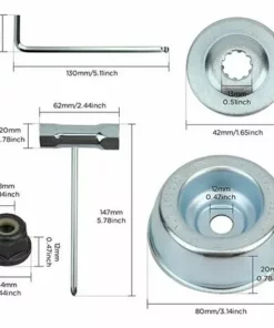 YIENJAOY Tête De Débroussailleuse , AGILITY Kit Ecrou Tete Debroussailleuse Universelle, Pour Débroussailleuse Thermique, Stihl, Echo, Ryobi Tete.Gu.B/bon -Débroussailleuse Soldes Magasin 67145412 4