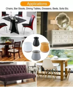 DECKON Protecteurs De Sol De Jambe De Chaise En Silicone Avec Felt Fit 0.5 « - 1 » 16 Pcs -Débroussailleuse Soldes Magasin 67240774 4