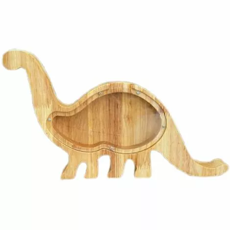 DECKON Animal En Bois Forme De Dinosaure Piggy Bank Money Saving Box Enfants Cadeau Décoration De La Maison Brachiosaurus 4 DECKON Animal En Bois Forme De Dinosaure Piggy Bank Money Saving Box Enfants Cadeau Décoration De La Maison Brachiosaurus – Image 2