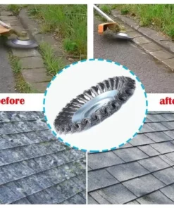 ALMI 6 Pouces(150mm*25.4mm) Tête Brosse Désherbage Pour Jardin Brique Route Pavage Joints Moss Rouille élimination 11 ALMI 6 Pouces(150mm*25.4mm) Tête Brosse Désherbage Pour Jardin Brique Route Pavage Joints Moss Rouille élimination -Débroussailleuse Soldes Magasin 67257113 5