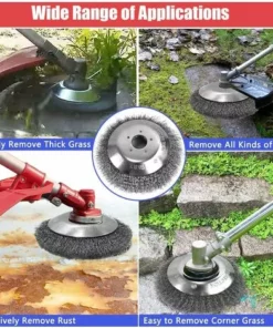 OCXIN Débroussailleuse à Mauvaises Herbes, Brosse à Mauvaises Herbes De 150 Mm * 25,4 Mm, Accessoires De Débroussailleuse Professionnels, élimination Efficace De La Mousse à Brosse Métallique Fine, élimination De La Rouille, Désherbage (6 Pouces) 10 OCXIN Débroussailleuse à Mauvaises Herbes, Brosse à Mauvaises Herbes De 150 Mm * 25,4 Mm, Accessoires De Débroussailleuse Professionnels, élimination Efficace De La Mousse à Brosse Métallique Fine, élimination De La Rouille, Désherbage (6 Pouces) -Débroussailleuse Soldes Magasin 67280020 4