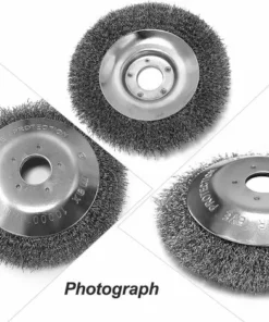 OCXIN Débroussailleuse à Mauvaises Herbes, Brosse à Mauvaises Herbes 200 Mm * 25,4 Mm, Accessoires De Débroussailleuse Professionnels, Brosse Métallique Fine, élimination Efficace De La Mousse, élimination De La Rouille, Désherbage (8 Pouces) -Débroussailleuse Soldes Magasin 67280150 4