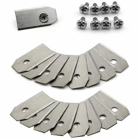 DONTODENT Lame De Couteau En Titane 30 Pièces Pour Husqvarna Automower, Gardena, Meec Silver- 3 DONTODENT Lame De Couteau En Titane 30 Pièces Pour Husqvarna Automower, Gardena, Meec Silver-
