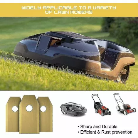 DONTODENT Lame De Couteau En Titane 30 Pièces Pour Husqvarna Automower, Gardena, Meec Silver- 6 DONTODENT Lame De Couteau En Titane 30 Pièces Pour Husqvarna Automower, Gardena, Meec Silver- – Image 4