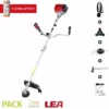 Pack Huile + Rotofil Thermique 52cc Harnais Fil Lame 3 Dents LEA LE25517BP