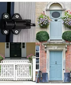 VOCTEIN Lot De 2 Loquets De Porte Automatiques – Loquets De Porte En Alliage De Zinc Loquets à Ressort Loquets De Porte à Rebond Automatique, Loquets De Porte à Rebond à Ressort Avec Vis, Pour Portes D'armoire (noir) -Débroussailleuse Soldes Magasin 67414403 2