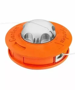 TANèTUE Tete Debroussailleuse Universelle, Tête De Tondeuse à Gazon Universelle En Aluminium Twister Concave-convexe Pour Ligne D'alimentation Adaptée à La Ferme De La Cour Du Jardin M10x1.25LH Orange