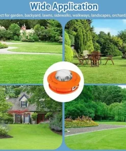 TANèTUE Tete Debroussailleuse Universelle, T&ecirc;te De Tondeuse &agrave; Gazon Universelle En Aluminium Twister Concave-convexe Pour Ligne D'alimentation Adapt&eacute;e &agrave; La Ferme De La Cour Du Jardin M10x1.25LH Orange -Débroussailleuse Soldes Magasin 67429565 4