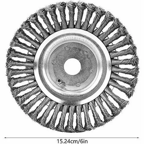 Lame De Débroussailleuse -Brosse à Mauvaises Herbes Débroussailleuse Coupeur Tête Pour Débroussailleuse Brosse Ronde Pour Débroussailleuse (6"(25 Mm X 150 Mm)) -GALOZZOIT 5 Lame De Débroussailleuse -Brosse à Mauvaises Herbes Débroussailleuse Coupeur Tête Pour Débroussailleuse Brosse Ronde Pour Débroussailleuse (6"(25 Mm X 150 Mm)) -GALOZZOIT – Image 3