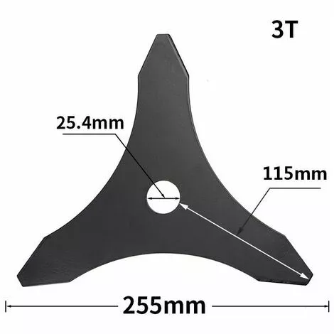 GRID COOL Lame De Débroussailleuse à Trois Dents One-For-All Pour Machines Stihl, Husqvarna, Mitox, Echo, Kawasaki Et Autres 5 GRID COOL Lame De Débroussailleuse à Trois Dents One-For-All Pour Machines Stihl, Husqvarna, Mitox, Echo, Kawasaki Et Autres – Image 3