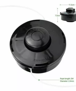 ECHOO Lot De 2 Tête De Débroussailleuse Universelle A6481 Nylon Bobine De Rechange De Tondeuse Débroussailleuse Tête De Coupe M10 X 1,25 Pour Débroussailleuse Thermique à Essence -Débroussailleuse Soldes Magasin 67594608 2
