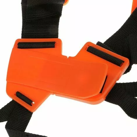 AOUGO Strimmer Double Bandoulière Harnais Ceinture Rembourrée Ceinture Pour Débroussailleuse Tondeuse Jardin Sécateur (Orange) 6 AOUGO Strimmer Double Bandoulière Harnais Ceinture Rembourrée Ceinture Pour Débroussailleuse Tondeuse Jardin Sécateur (Orange) – Image 4