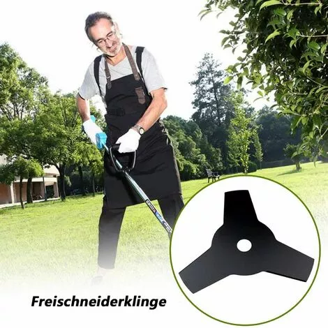 LLOVE Lame De Tondeuse à Gazon, Lame De Rechange Pour Débroussailleuse En Acier à 3 Dents 5 LLOVE Lame De Tondeuse à Gazon, Lame De Rechange Pour Débroussailleuse En Acier à 3 Dents – Image 3