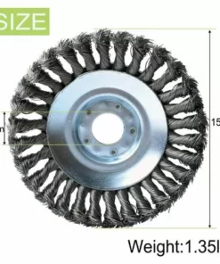 ENLENK 6 Pouces(150mm*25.4mm) Tête Brosse Désherbage Pour Jardin Brique Route Pavage Joints Moss Rouille élimination -Débroussailleuse Soldes Magasin 67678796 2