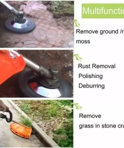 ENLENK 6 Pouces(150mm*25.4mm) Tête Brosse Désherbage Pour Jardin Brique Route Pavage Joints Moss Rouille élimination -Débroussailleuse Soldes Magasin 67678796 4