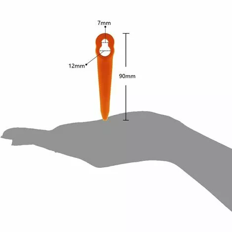 ENLENK Lame De 100 Pièces Pour Débroussailleuse, Lame En Plastique Pour Tondeuse Sans Fil 4 ENLENK Lame De 100 Pièces Pour Débroussailleuse, Lame En Plastique Pour Tondeuse Sans Fil – Image 2