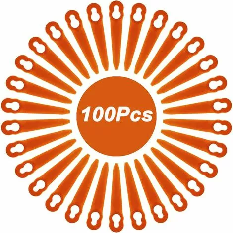 ENLENK Lame De 100 Pièces Pour Débroussailleuse, Lame En Plastique Pour Tondeuse Sans Fil 7 ENLENK Lame De 100 Pièces Pour Débroussailleuse, Lame En Plastique Pour Tondeuse Sans Fil – Image 5