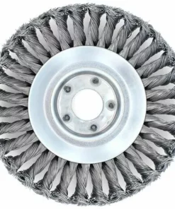 FLYME Tête De Désherbage Fil D'acier, 6 Pouce Brosse Rotative Disque De Pinceau à Roue Pour Outils De Pelouse Jardin Agriculture - Trou Intérieur 25.4mm (6 Pouce) -Débroussailleuse Soldes Magasin 67806757 3