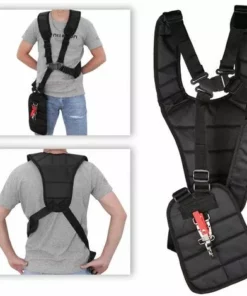 FLYME Ceinture Coupe-Bordures Noire Confort Double Bandoulière En Nylon Réglable Accessoires Pour Débroussailleuses Noir 11 X 4,7 X 3,6 Pouces -Débroussailleuse Soldes Magasin 67811620 3