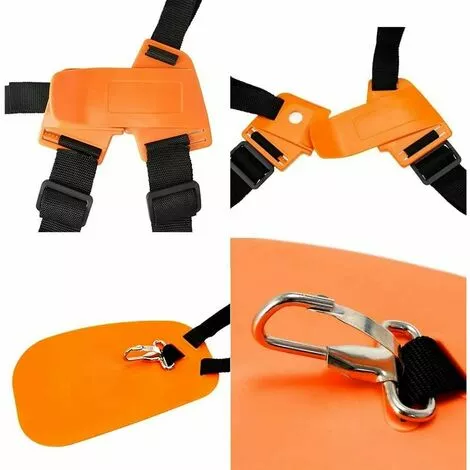 QERSTA Bandoulière À Épaule À Épaule, Sangle De Harnais De Coupe-Herbe, Pour Brousseuse/Trimmer/Strimmer Harnais Ceinture En Nylon, Confortable Pièces De Tondeuse À Gazon 5 QERSTA Bandoulière À Épaule À Épaule, Sangle De Harnais De Coupe-Herbe, Pour Brousseuse/Trimmer/Strimmer Harnais Ceinture En Nylon, Confortable Pièces De Tondeuse À Gazon – Image 3