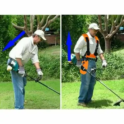 QERSTA Bandoulière À Épaule À Épaule, Sangle De Harnais De Coupe-Herbe, Pour Brousseuse/Trimmer/Strimmer Harnais Ceinture En Nylon, Confortable Pièces De Tondeuse À Gazon 7 QERSTA Bandoulière À Épaule À Épaule, Sangle De Harnais De Coupe-Herbe, Pour Brousseuse/Trimmer/Strimmer Harnais Ceinture En Nylon, Confortable Pièces De Tondeuse À Gazon – Image 5