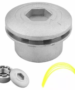 LLOVE Tête De Coupe Gazon En Aluminium, Tête De Coupe En Aluminium, Tête De Coupe En Aluminium, Tête De Coupe Universelle Pour Jardin, Pelouse, Cour