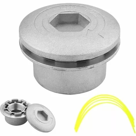 LLOVE Tête De Coupe Gazon En Aluminium, Tête De Coupe En Aluminium, Tête De Coupe En Aluminium, Tête De Coupe Universelle Pour Jardin, Pelouse, Cour 3 LLOVE Tête De Coupe Gazon En Aluminium, Tête De Coupe En Aluminium, Tête De Coupe En Aluminium, Tête De Coupe Universelle Pour Jardin, Pelouse, Cour