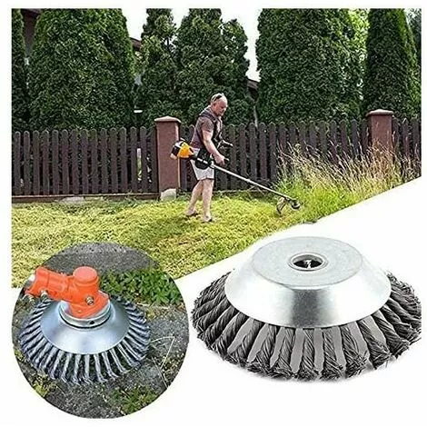 YOOUYIDA Tête Universelle De Coupe-Herbe De Brosse De Roue De Fil D'acier, Coupe-Bordures De Jardin Tête De Coupe De Brosse De Mauvaises Herbes De Jardin (1 Pièce,6 Pouces) 7 YOOUYIDA Tête Universelle De Coupe-Herbe De Brosse De Roue De Fil D'acier, Coupe-Bordures De Jardin Tête De Coupe De Brosse De Mauvaises Herbes De Jardin (1 Pièce,6 Pouces) – Image 5