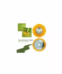 ENLENK Brosse Anti-mauvaises Herbes Pour Débroussailleuse Outil De Jardin Tête De Débroussailleuse 200 Mm