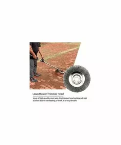 FLYME Tête De Débroussailleuse Brosse De Fil D'acier De Tête De Coupe-Herbe Pour Tondeuse à Gazon 10 FLYME Tête De Débroussailleuse Brosse De Fil D'acier De Tête De Coupe-Herbe Pour Tondeuse à Gazon -Débroussailleuse Soldes Magasin 67921896 4