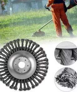 ECHOO Brosse à Mauvaises Herbes Débroussailleuse Coupeur Tête Pour Débroussailleuse Brosse Ronde Pour Débroussailleuse (8") -Débroussailleuse Soldes Magasin 67933436 2