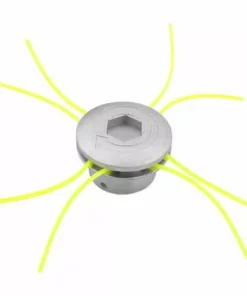 CESIèCLEFOU Tete Debroussailleuse Universelle, Tete Debroussailleuse 4 Fils, Aluminium Tete Fil Débroussailleuse Accessoire De Débroussailleuse Pour Tondeuse à Gazon, 72 X 44.5 Mm Lefou