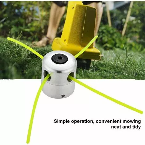 GRID COOL Tête De Débroussailleuse Universelle Aluminium Fils Tête Coupe-bordure Tête Double Fil Bobine Tête Fil Nylon Pour Tondeuse, 1 Têtes De Fil + 4 Fils 6 GRID COOL Tête De Débroussailleuse Universelle Aluminium Fils Tête Coupe-bordure Tête Double Fil Bobine Tête Fil Nylon Pour Tondeuse, 1 Têtes De Fil + 4 Fils – Image 4