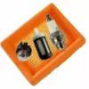 GRID COOL Filtre à Air + Filtres à Carburant + Bougie D'allumage Pour Stihl Fs120, Fs200 -Débroussailleuse Soldes Magasin 68074882 1