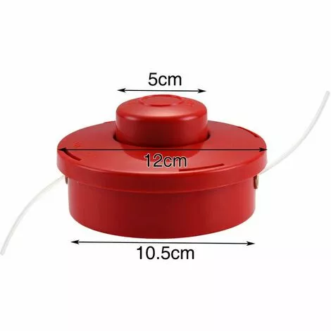 Cisea Lot De 3 Tête De Débroussailleuse Universelle - A6481 Nylon Bobine De Rechange De Tondeuse Débroussailleuse Tête De Coupe M10 X 1,25 - Rouge 6 Cisea Lot De 3 Tête De Débroussailleuse Universelle - A6481 Nylon Bobine De Rechange De Tondeuse Débroussailleuse Tête De Coupe M10 X 1,25 - Rouge – Image 4