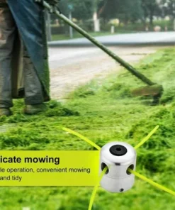 Cisea Tête De Débroussailleuse Universelle Aluminium Fils Tête Coupe-bordure Tête Double Fil Bobine Tête Fil Nylon Pour Tondeuse, 1 Têtes De Fil + 4 Fils -Débroussailleuse Soldes Magasin 68076777 5